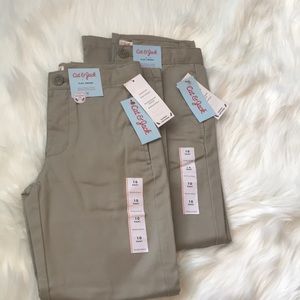Two pairs of boy khakis